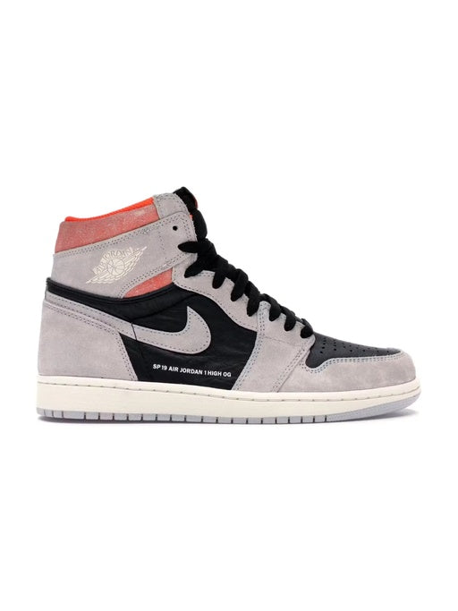 AJ RETRO 1 HIGH OG GREY HYPER CRIMSON HEAVY QUALITY