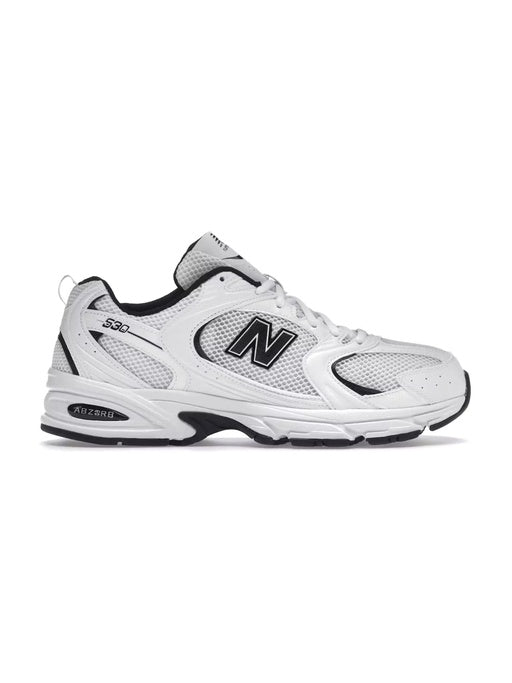 NB 530 WHITE BLACK