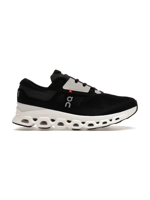 ONCLOUD STRATUS V3 BLACK WHITE RUNNING